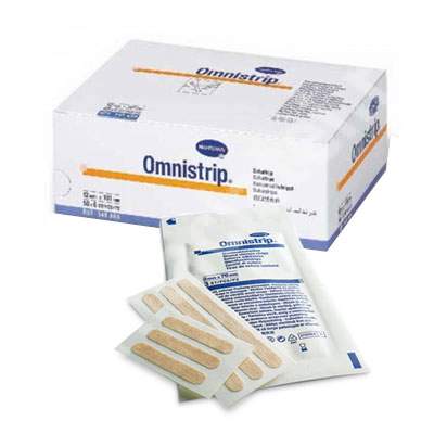 Plasturi sub forma de stripuri sterile Omnistrip (540683), 6 x 76 mm, 50 x 3 bucati, Hartmann