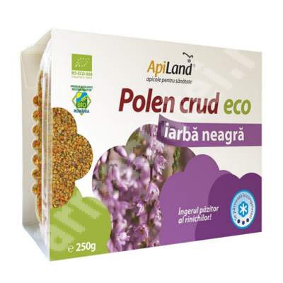 Polen crud eco Iarba Neagra, 250 g, Apiland