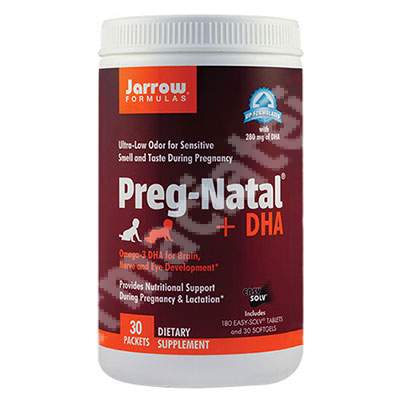 Preg Natal Dha Jarrow Formulas, 30 pliculete, Secom