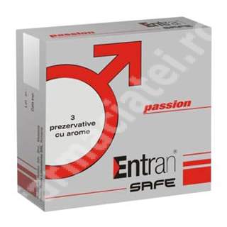 Prezervative Entran Safe Passion, 3 bucati, Labormed