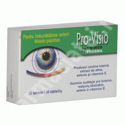 Pro-Visio, 30 tablete, Unimed Pharma