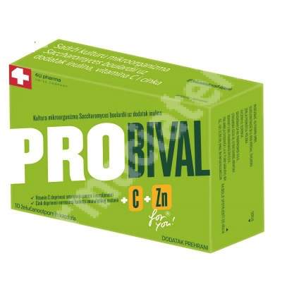 Probival calciu si zinc, 10 capsule, Pharmaswiss