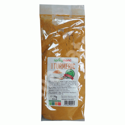 Pudra turmeric, 70 g, Spring Markt