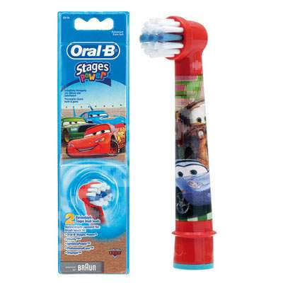 Rezerva periuta de dinti electrica Braun Stages Power Cars, 2 bucati, Oral-B