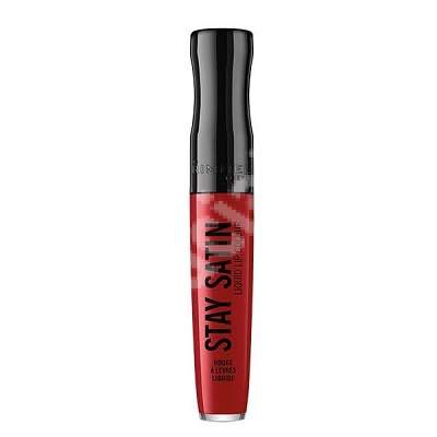 Ruj de buze lichid Stay Satin 500 Redical, 5.5 ml, Rimmel London