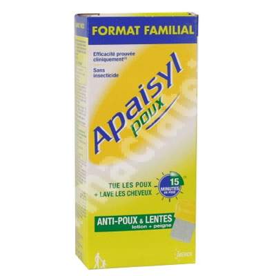 Sampon antipaduchi si lindini Poux Apaisyl, 100 ml, Merck