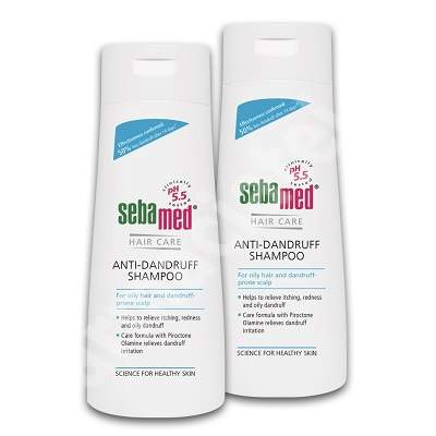 Pachet Sampon dermatologic antimatreata, 200 ml + 200 ml, Sebamed