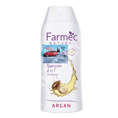 Sampon natural 2in1 cu argan, 200 ml, Farmec