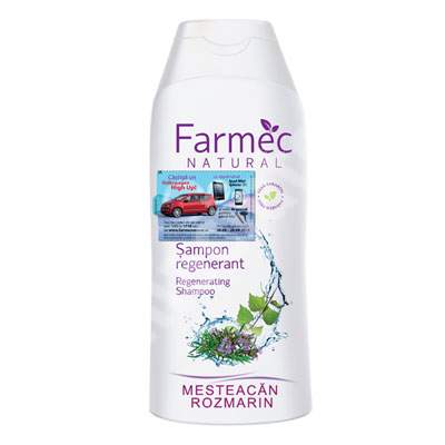 Sampon regenerant cu mesteacan si rozmarin, 200 ml, Farmec