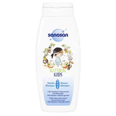 Sampon si gel de dus 2 in 1 pentru baieti, 250 ml, Sanosan