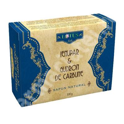 Sapun cu Ienupar si Gudron de carbune, 100 g, Lotus Pharmedicals