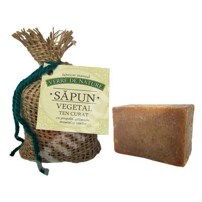 Sapun vegetal ten curat, 100 g, Verre de Nature