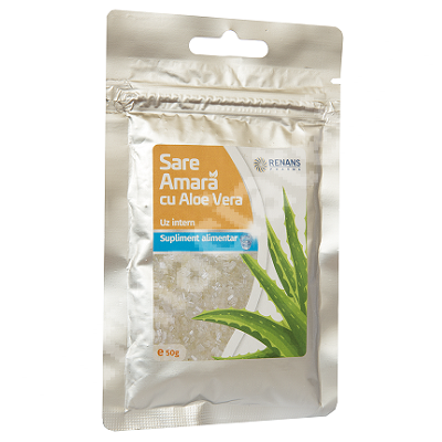 Sare amara cu Aloe Vera, 50 g, Renans Pharma