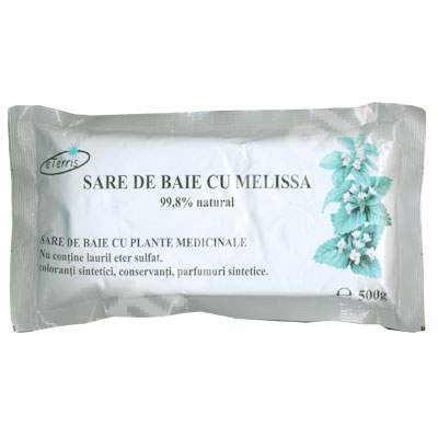 Sare de baie cu Melissa, 500 g, Eterris