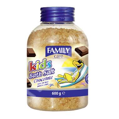 Sare de baie cu ciocolata Family Care Kids, 600 g, Apollo Mod