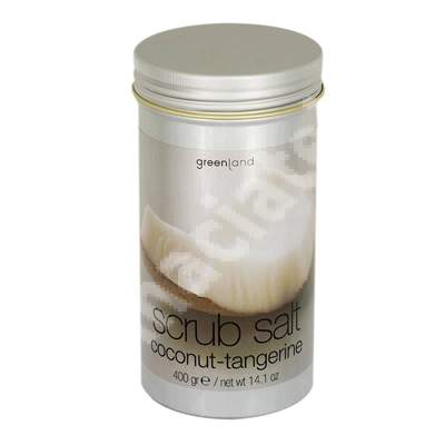 Sare exfolianta cu cocos si mandarine, 400 g, Greenland