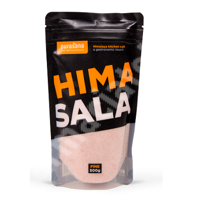 Sare fina de Himalaya, 500 g, Purasana