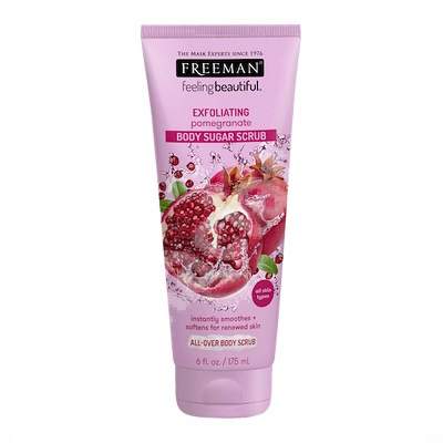 Scrub pentru corp rehidratant cu rodie si zahar, 150 ml, Freeman