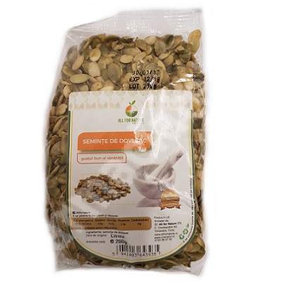 Seminte de dovleac, 200 g, All For Nature