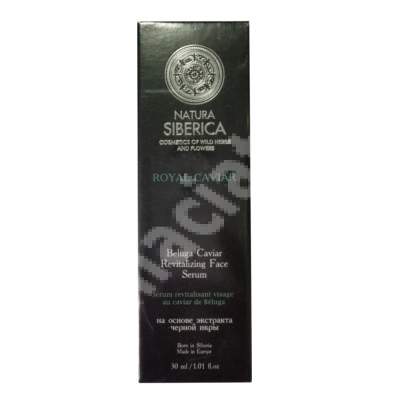 Ser facial regenerant cu actiune pe baza de caviar, 30 ml, Natura Siberica