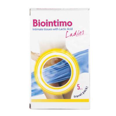 Servetele intime travel pack Biointimo LADIES, 5 bucati, Denticare-Gate Kft