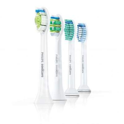 Set 4 rezerve pentru periuta de dinti electrica Sonicare InterCare, DiamondClean, ProResults, Sensibil HX6004/17, Philips