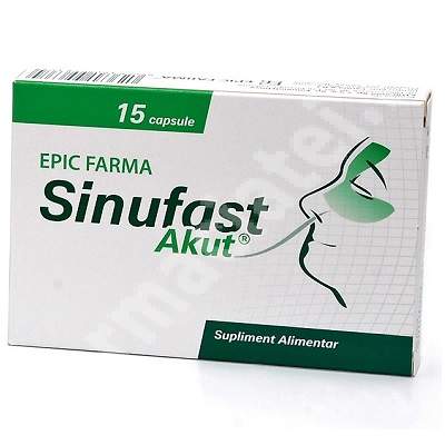 Sinufast Akut, 15 capsule, Epic Farma