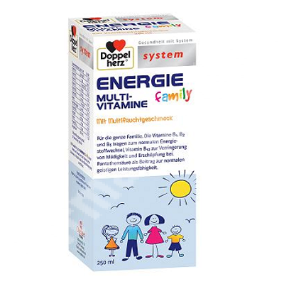 Sirop Energie Family cu gust de fructe, 250 ml, Doppelherz