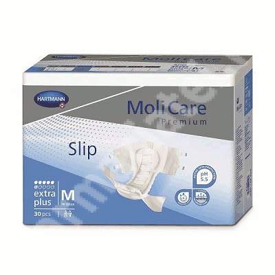 Slip tip scutec pentru incontinenta Extra Plus M Molicare Premium (169647), 30 bucati, Hartmann