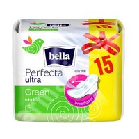 Absorbante Perfecta Ultra Green, 15 bucati, Bella