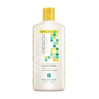 Balsam cu extract de citrice si floarea-soarelui pentru par tern si lipsit de stralucire Brilliant Shine Andalou, 340 ml, Secom