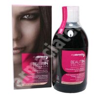 Bautura Colagen si acid Hialuronic capsuni si vanilie Beautin Colagen, 500 ml, MyElements