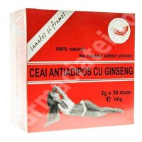 Ceai Antiadipos Ginseng, 30 plicuri, Amedsson