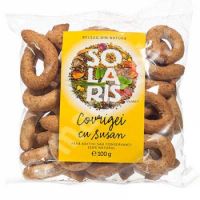 Covrigei din faina integrala cu susan, 100 g, Solaris