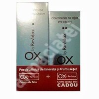 Crema de fata Antiaging Ox by Revidox, 30 ml, Actafarma + Crema contur de ochi antirid Ox by Revidox, 15 ml, Zentiva