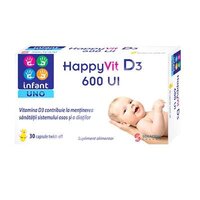 Happy Vit D3 600 UI Infant Uno, 30 capsule, Solacium Pharma