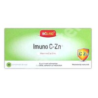 Imuno C-Zn Bioland, 30 comprimate, Biofarm