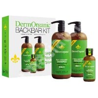 Pachet Back Bar Sampon, 1L + Masca, 1L + Tratament Leave-In, 120 ml , Dermorganic