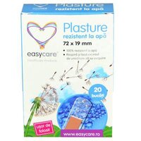 Plasturi rezistenti la apa, 72x19 mm, 20 bucati, EasyCare