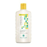 Sampon cu extract de citrice si floarea-soarelui pentru par tern si lipsit de stralucire Brilliant Shine Andalou, 340 ml, Secom