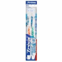 Set periuta de dinti pentru albirea dintilor - Pearl White Medium, 2 bucati, Trisa