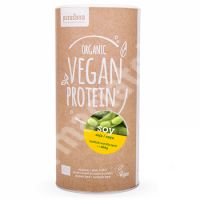 Soia proteica Bio cu aroma de vanilie si baobab, 400 g, Purasana