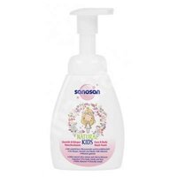 Spuma de curatare pentru corp si fata pentru fetite, 250 ml, Sanosan