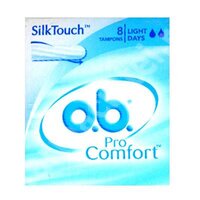 Tampoane ProComfort Light Days, 8 bucati, OB 