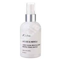 Tonic facial revitalizant pentru ten matur cu melisa si neroli, 118 ml, Sabio