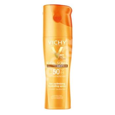 Spray hidratant intensificator al bronzului SPF 50+ Ideal Soleil, 200 ml, Vichy