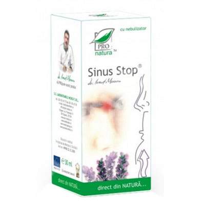 Spray nazal Sinus Stop cu nebulizator, 30 ml, Pro Natura