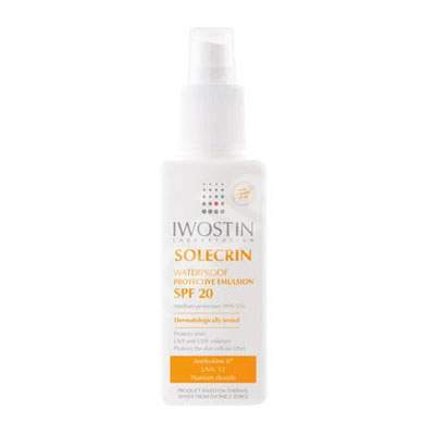 Spray protectie solara rezistent la apa SPF 20 Solecrin, 125 ml, Iwostin