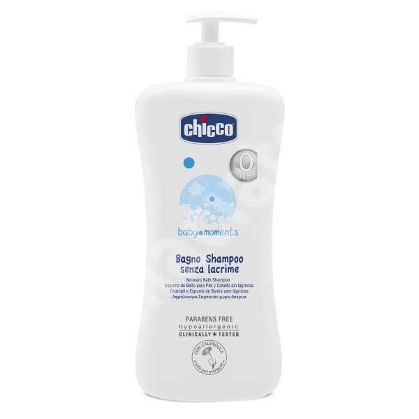 Spuma de baie si sampon fara lacrimi Baby Moments, 750 ml, 02843, Chicco