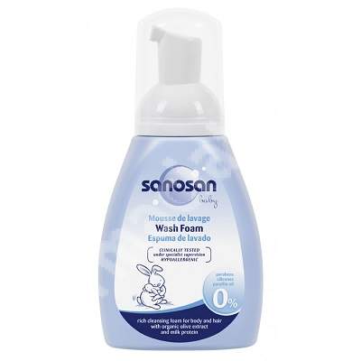 Spuma de curatare pentru par si corp, 250 ml, Sanosan